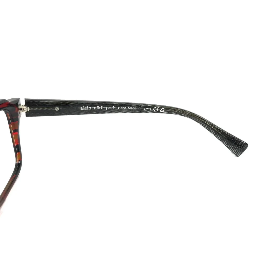 Alain Mikli Eyeglasses Frames A03150 005 Rhombus Red Black Pont Blac 55-18-145